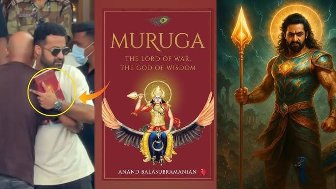 Jr NTR: జూనియర్ ఎన్టీఆర్ చేతిలో ‘మురుగన్’ బుక్.. త్రివిక్రమ్ కోసమేనా?