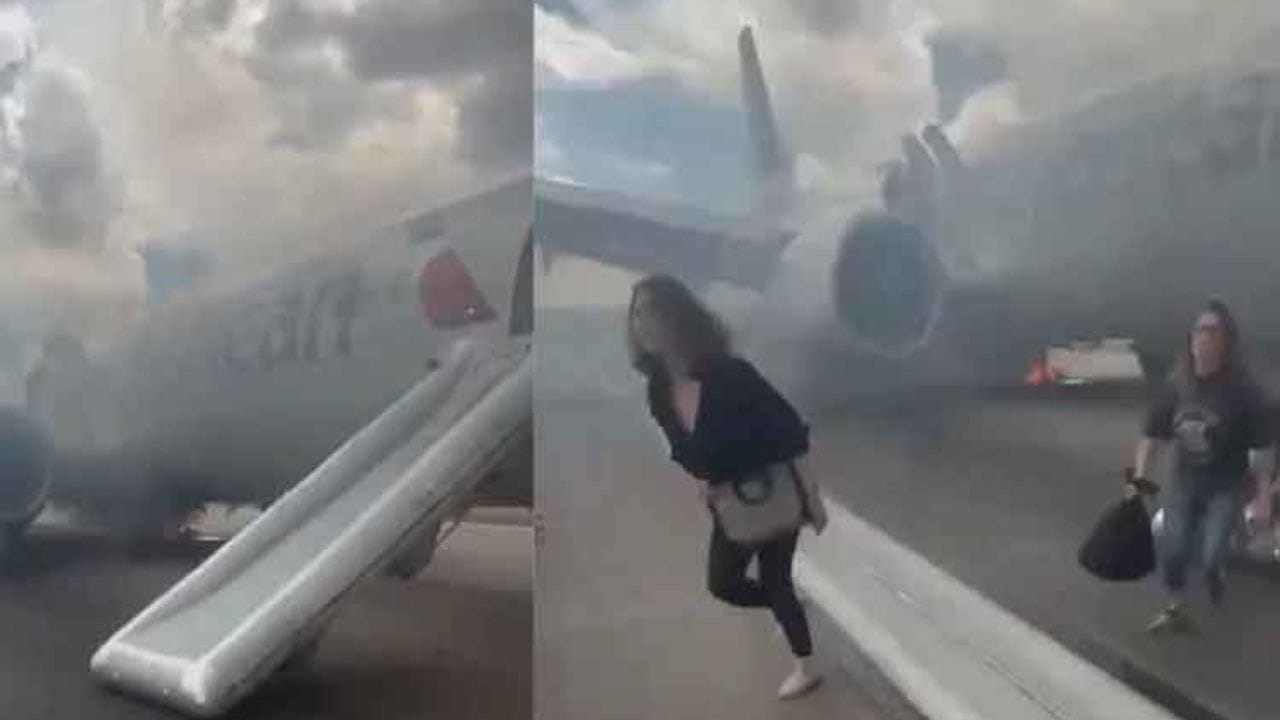 Fire In American Airlines: డెన్వర్ ఎయిర్⁬పోర్టులో తప్పిన ప్రమాదం