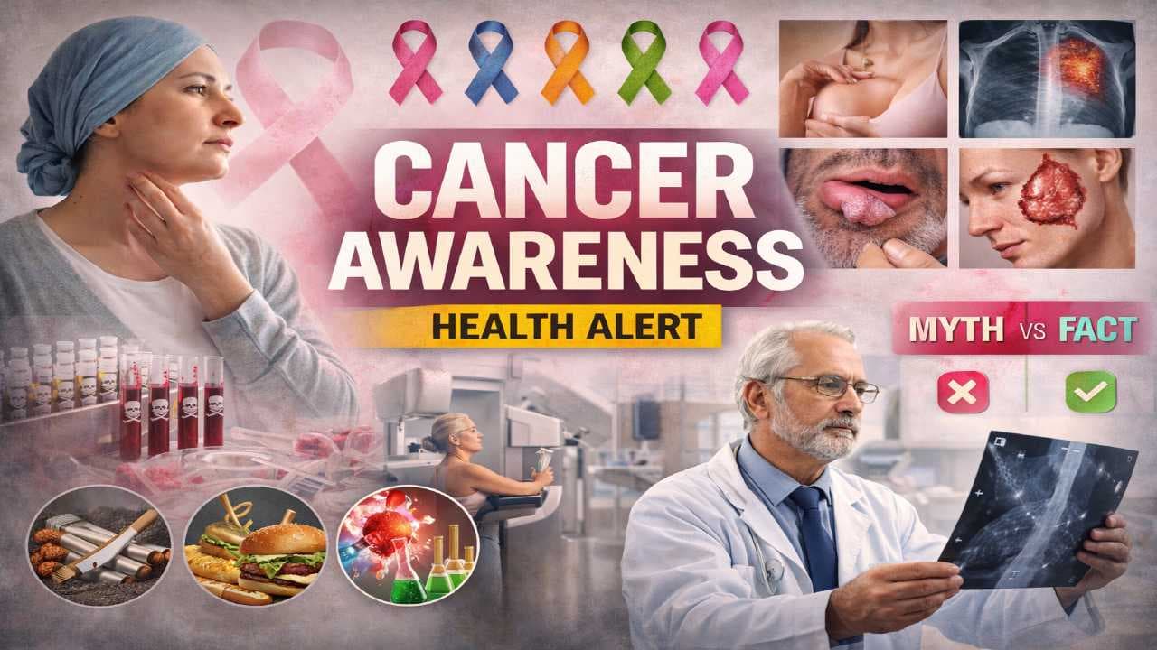 Cancer Awareness: ప్రాణాంతక వ్యాధిపై అవగాహన — లక్షణాలు, రకాలు మరియు అపోహలు (ఒక విశ్లేషణ)