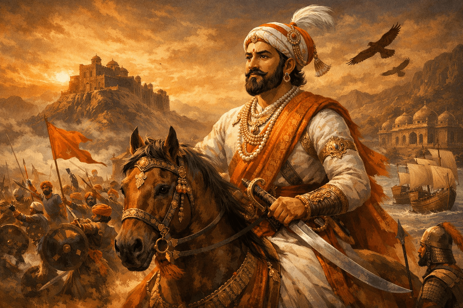 Shivaji Jayanti 2026: శివాజీ జయంతి స్పెషల్.. మీ ఆత్మీయుల కోసం స్ఫూర్తిదాయకమైన విషెస్, కోట్స్!