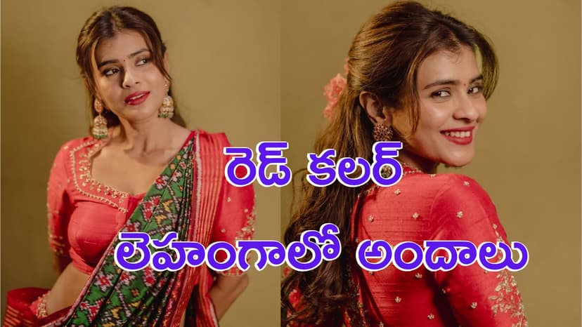 Hebah Patel: రెడ్ కలర్ లెహంగాలో హెబ్బా పటేల్ అందాలు.. ఫొటోలు వైరల్
