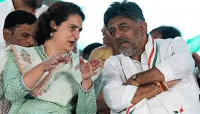 Shivakumar Meets Priyanka Gandhi: కర్ణాటక ముఖ్యమంత్రి మార్పు ఊహాగానాల వేళ.. ప్రియాంక గాంధీతో డీకే భేటీ!